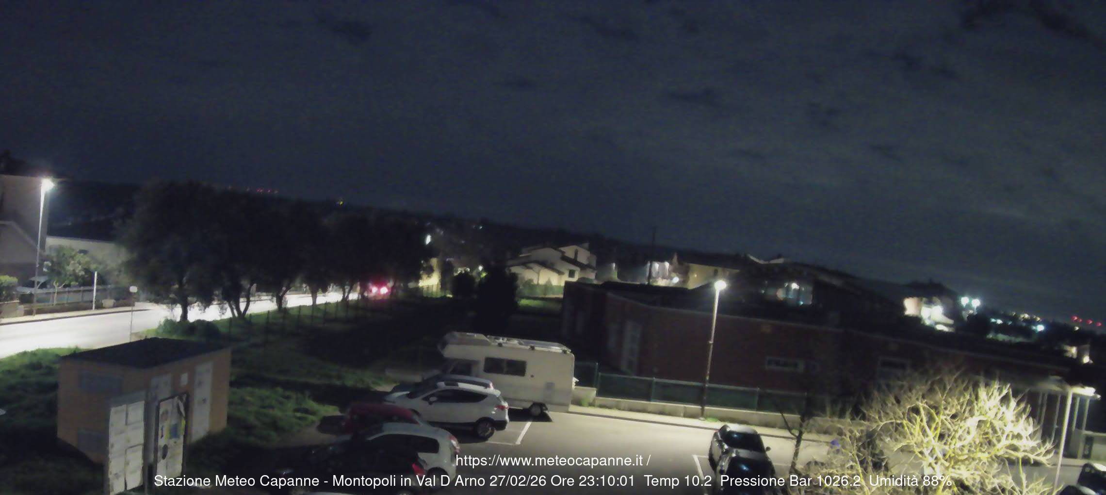 immagine della webcam nei dintorni di Quarrata: webcam Montopoli in Val d'Arno