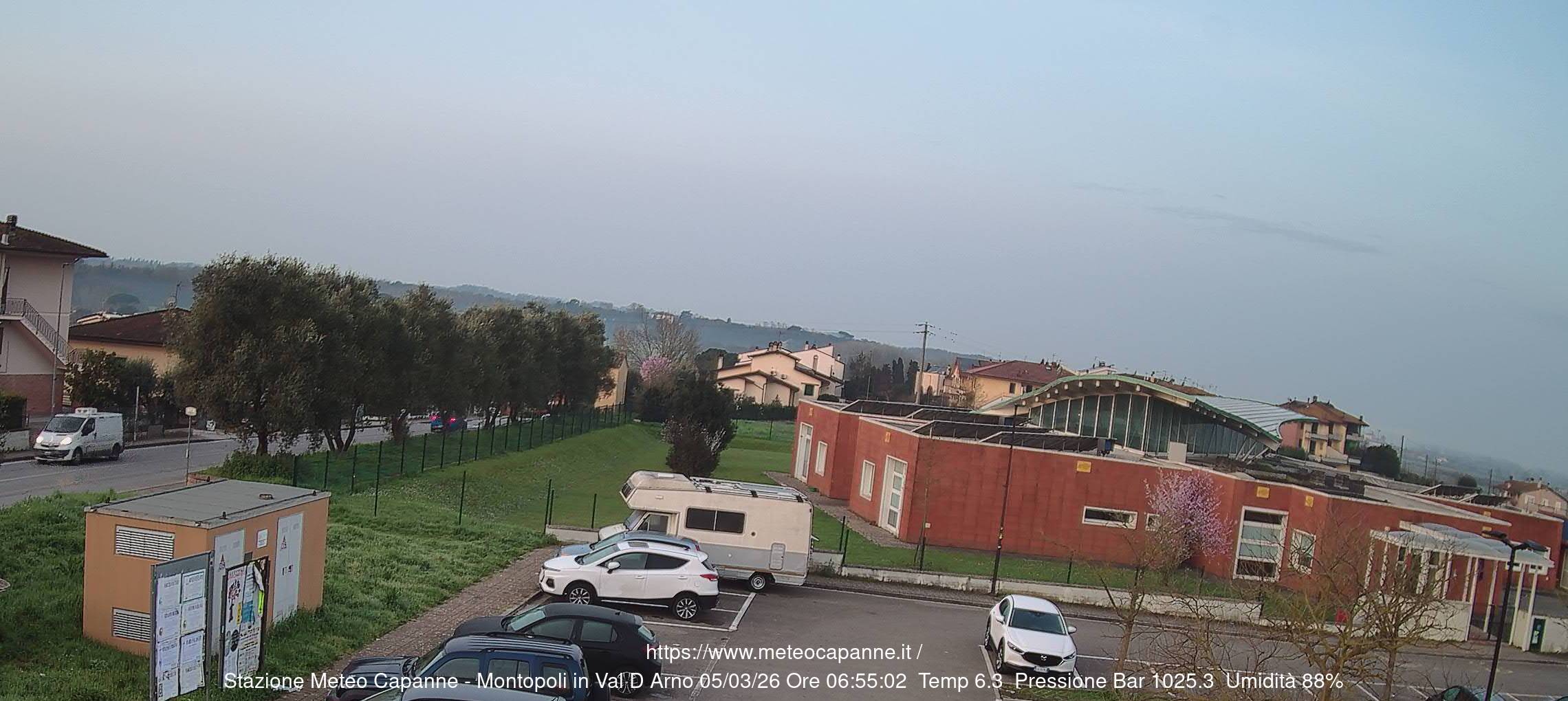 immagine della webcam nei dintorni di Pisa San Giusto: webcam Montopoli in Val d'Arno
