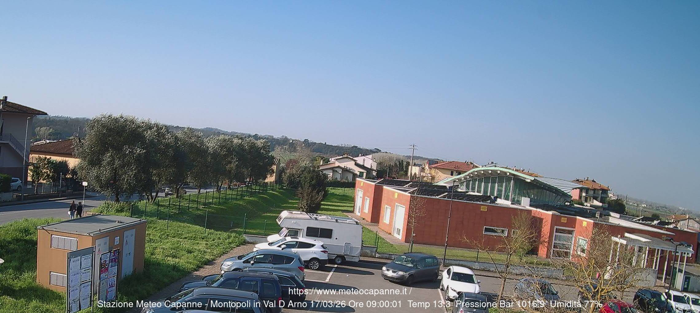 immagine della webcam nei dintorni di Pistoia: webcam Montopoli in Val d'Arno