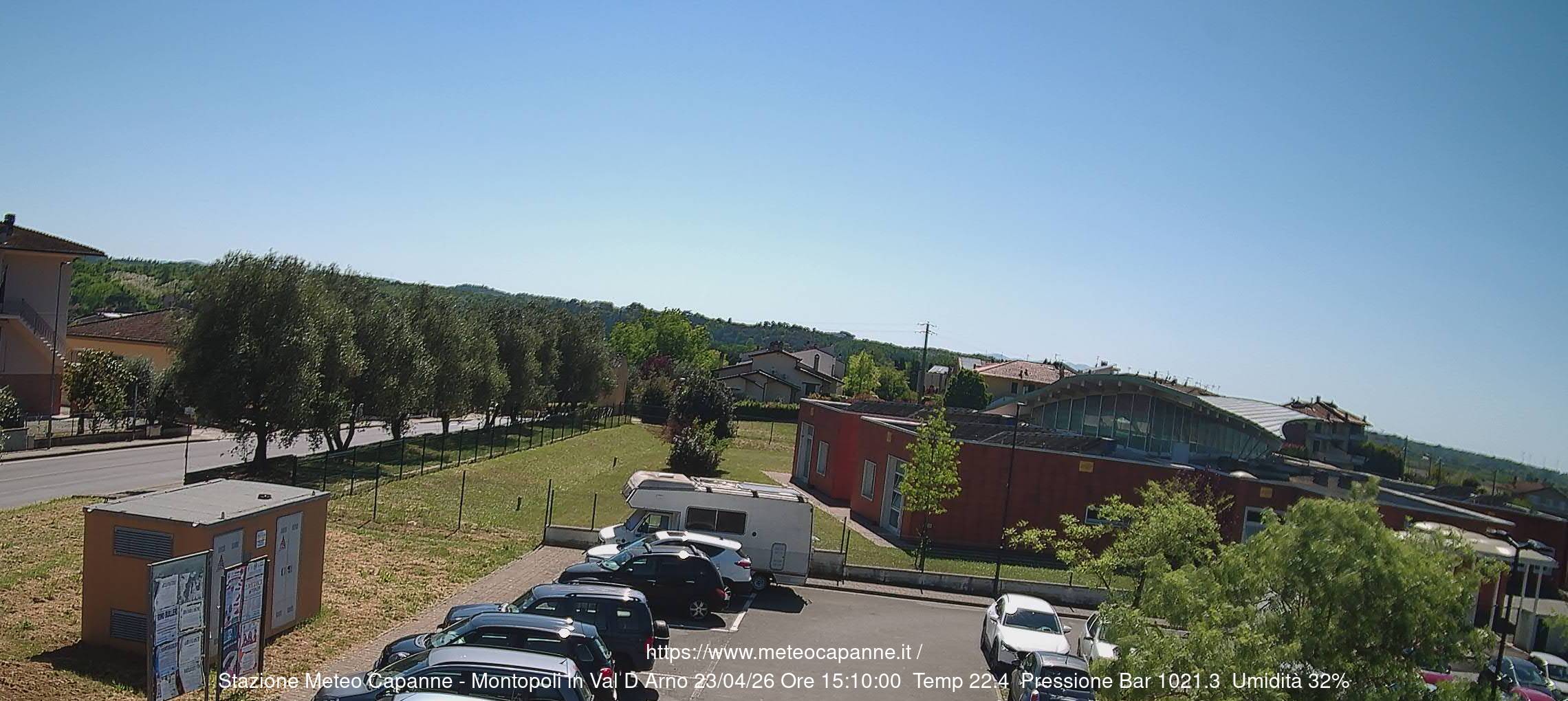 immagine della webcam nei dintorni di Castiglioncello: webcam Montopoli in Val d'Arno