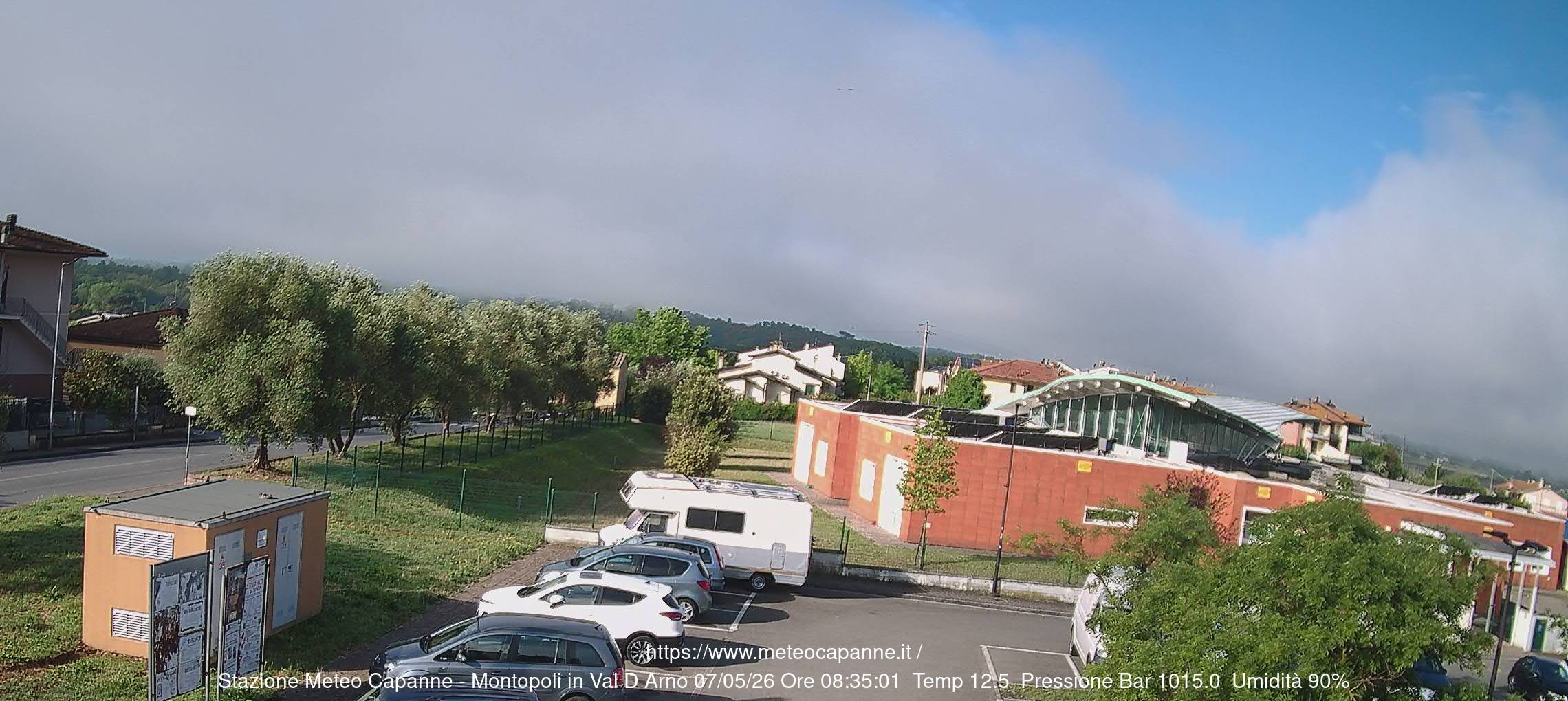 immagine della webcam nei dintorni di Quarrata: webcam Montopoli in Val d'Arno