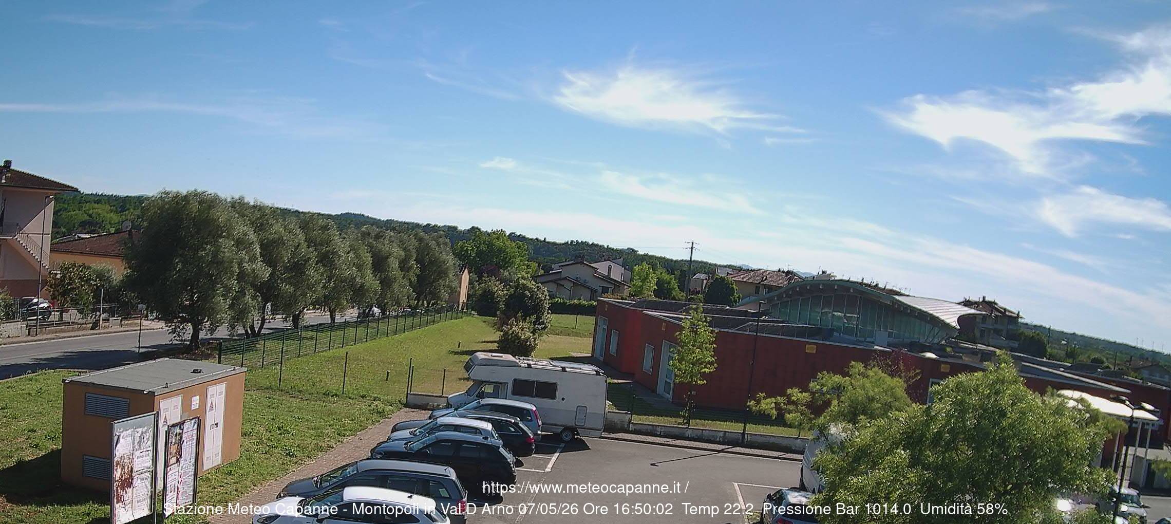 immagine della webcam nei dintorni di Quarrata: webcam Montopoli in Val d'Arno